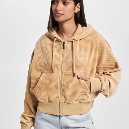 Karl Kani Γυναικεία ζακέτα Chest Signature Corduroy Zip Hoodie